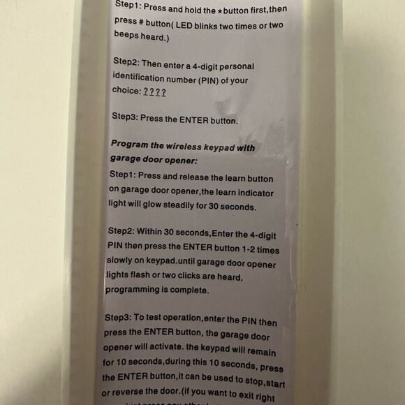 LiftMaster 877LM Garage Door Keypad Wireless New - Picture 3 of 9